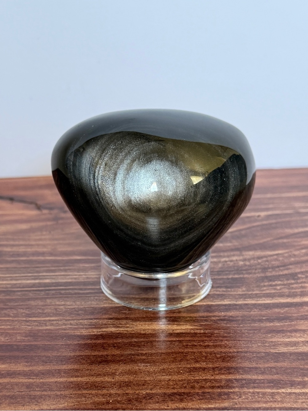 Silver Sheen Obsidian Large Freeform 396g (13.9oz) – Intense Flash Both Sides